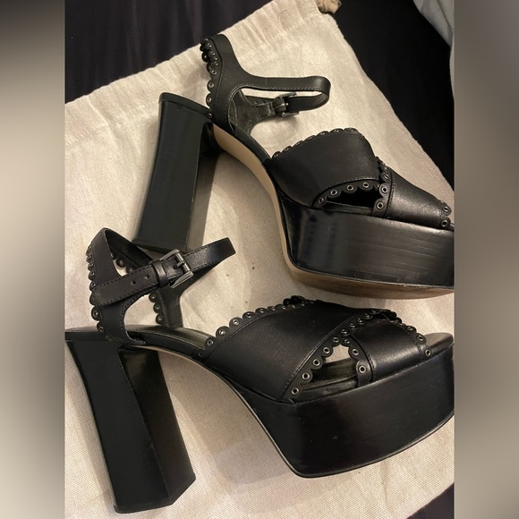 Michael kors black high heel platform - Picture 3 of 7